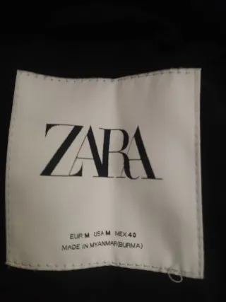 Parka Zara Hombre Negra