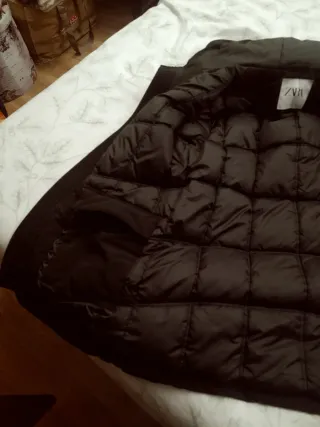 Parka Zara Hombre Negra
