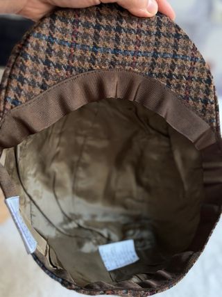 Gorra de lana a cuadros