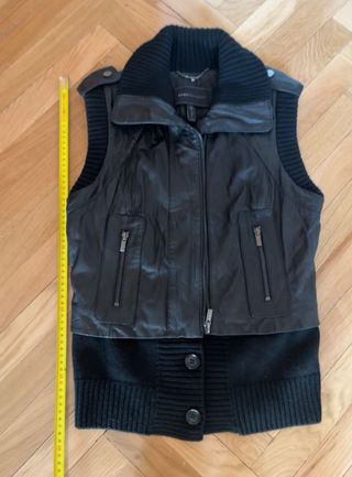 Chaleco Cuero BCBG Max Azria Talla XS