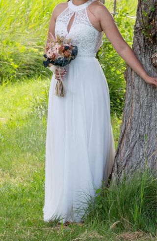 Vestido de Novia Encaje y Tul