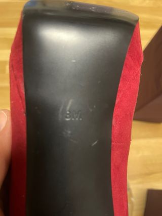 Zapatos Guess Peep Toe Rojos Tacón