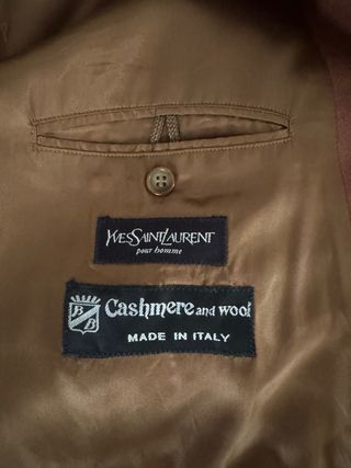 Abrigo Yves Saint Laurent  Cachemira marrón
