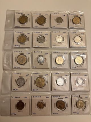 Colección antigua de monedas