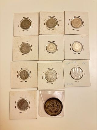Colección antigua de monedas