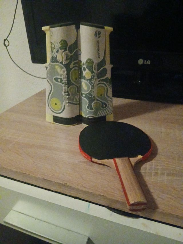 Pala de ping pong y red