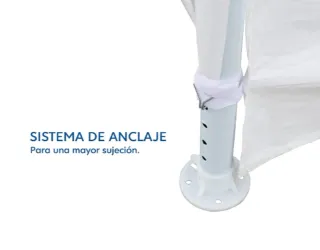 Carpa 6x3 + Carpa 3x3 Blanca, 5 paredes