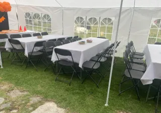 Carpa 6x3 + Carpa 3x3 Blanca, 5 paredes