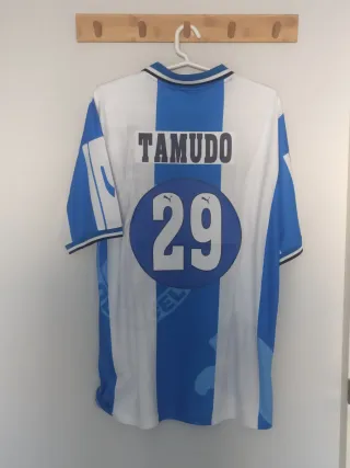 Camiseta futbol RCD Espanyol retro Tamudo.Talla XL