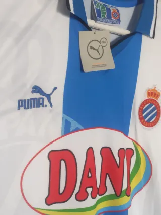 Camiseta futbol RCD Espanyol retro Tamudo.Talla XL