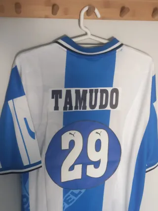 Camiseta futbol RCD Espanyol retro Tamudo.Talla XL