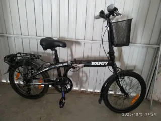 Bicicleta Plegable Aluminio Negra