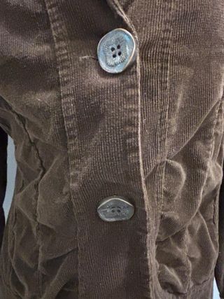 Giacca donna marrone in velluto a coste