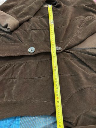 Giacca donna marrone in velluto a coste