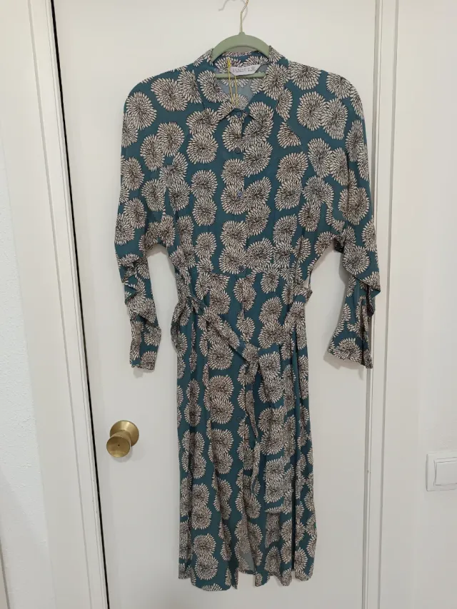 Vestido midi estampado floral