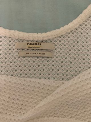 Camiseta de tirantes blanca tejida