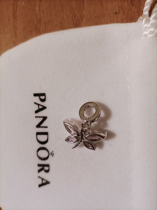 Charm Pandora auténtico Mariposa Plata Rosa nuevo 