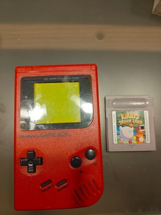 Nintendo Game Boy Rojo + Kirby's Dream Land