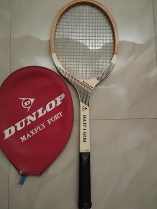 Raqueta de madera Dunlop Rod Laver