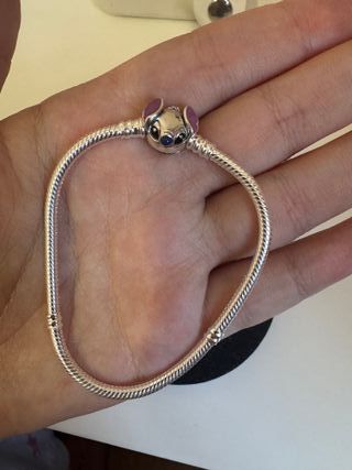 Pulsera Lilo & Stitch Compatible Charm Plata 925
