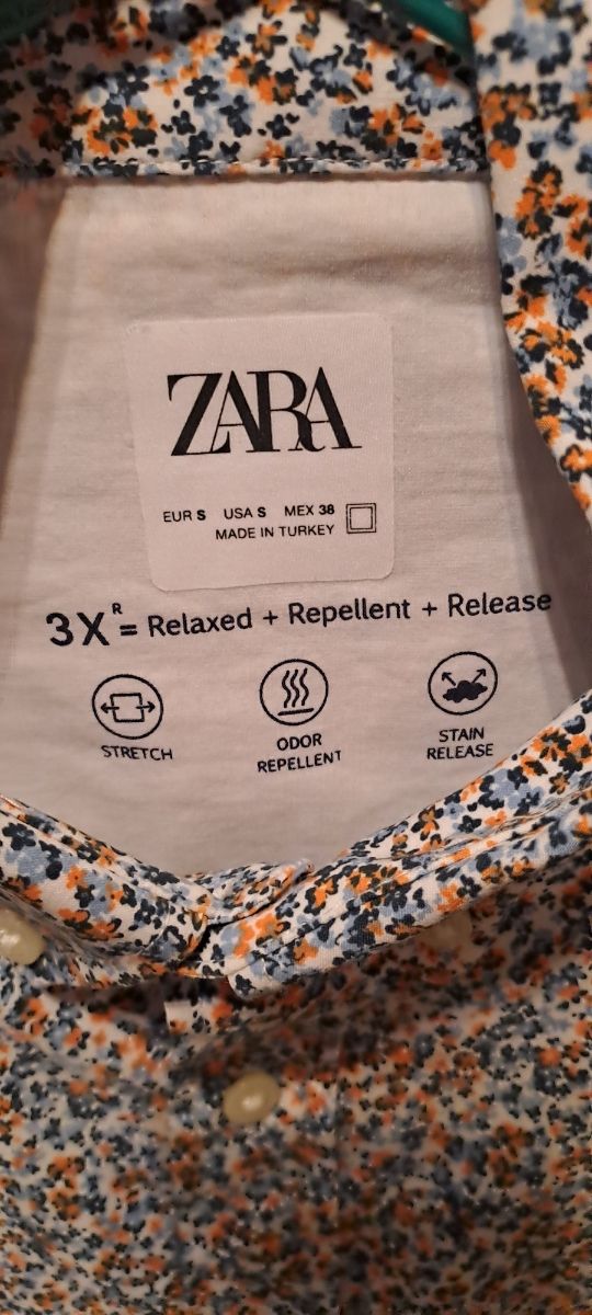 Camisa Zara Estampada Talla S
