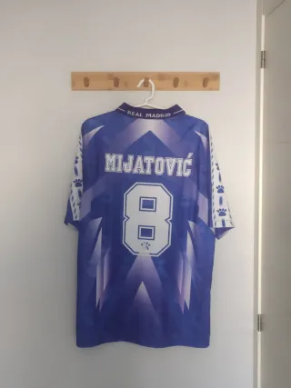 Camiseta futbol Real Madrid retro. Mijatović 8. XL