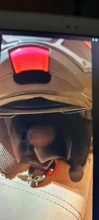 Casco SMK y cazadora moto