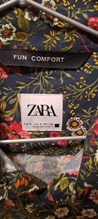 Camisa Zara Estampado Flores