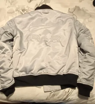 Cazadora Bomber Nike Air Plata