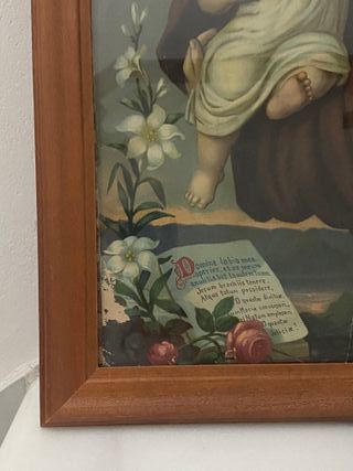 Cuadro San Antonio con Niño Jesús antiguo