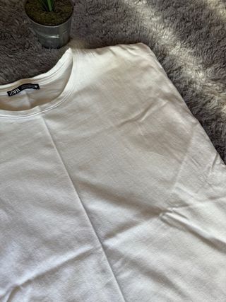 Camiseta Zara Blanca Talla S