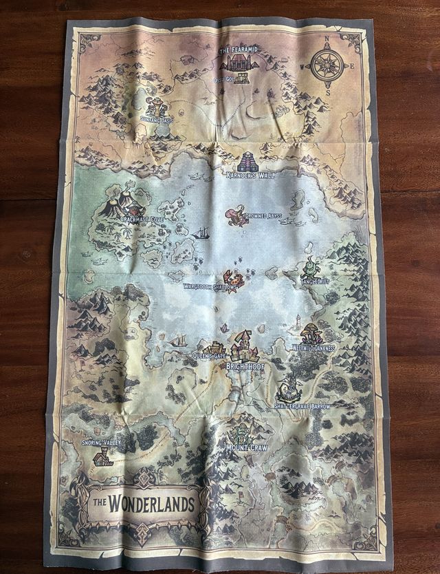 Tiny Tina's Wonderlands mapa en tela