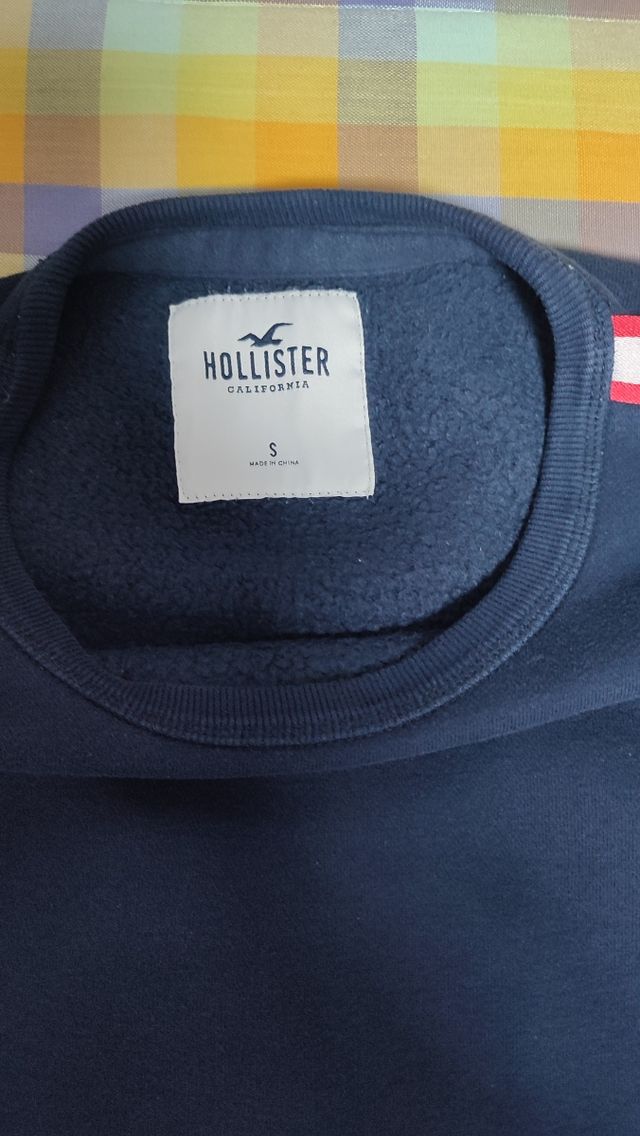 Sudadera Hollister chico azul T-S