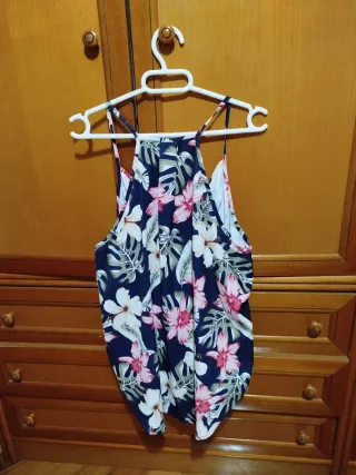Blusa Emery Rose floral azul XL