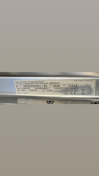 LAVAVAJILLAS MARCA BOSCH SILENCEPLUS EN INOX 