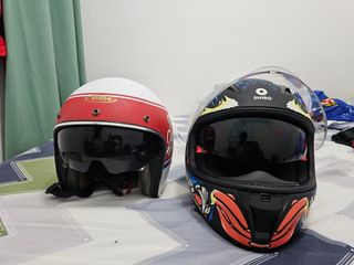 2 Cascos Moto SHIRO totalmente nuevo y otro usado