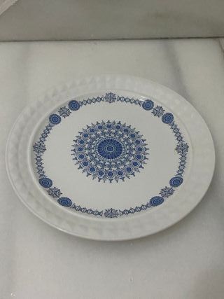 Platos vintage PONTESA florales y azules