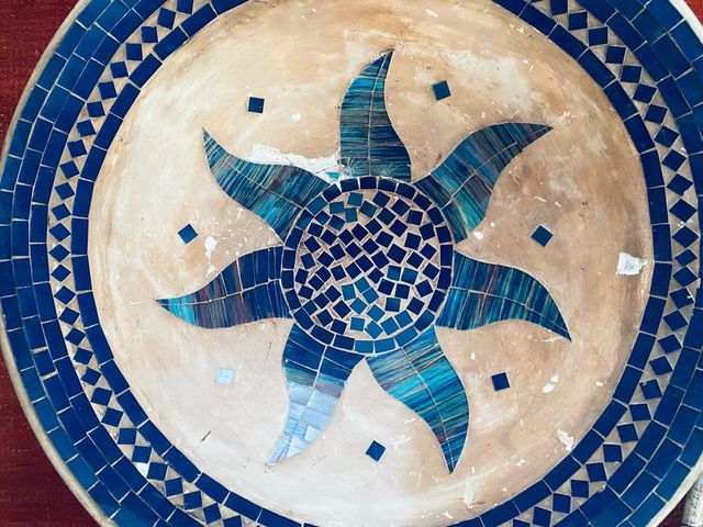 Set di 3 piatti artigianali in ceramica e vetro