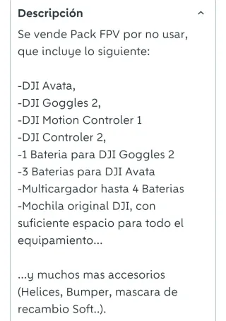 Dron DJI Avata + Accesorios