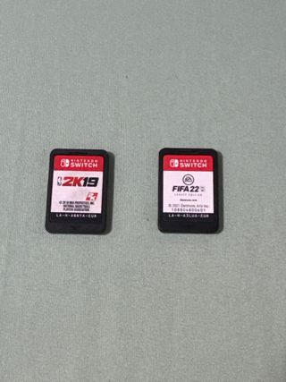 2 Juegos Nintendo Switch: NBA 2K19 y FIFA 22