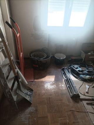 Lote de herramientas de construcción