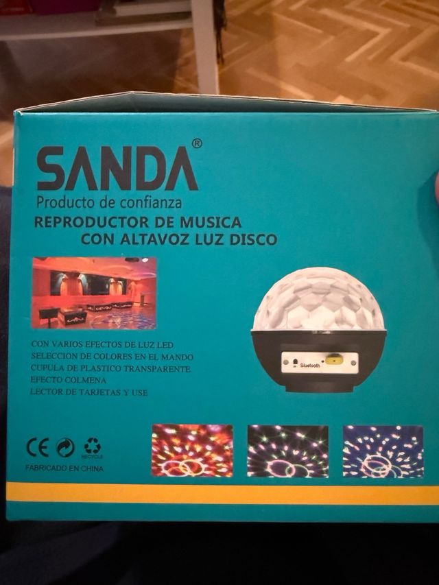 Reproductor Música SANDA SD-5332 Luz Disco