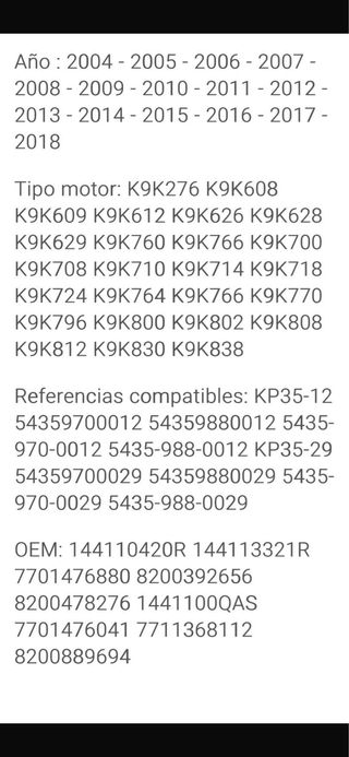 Turbo KP35 Renault/Dacia 5435-970-0029