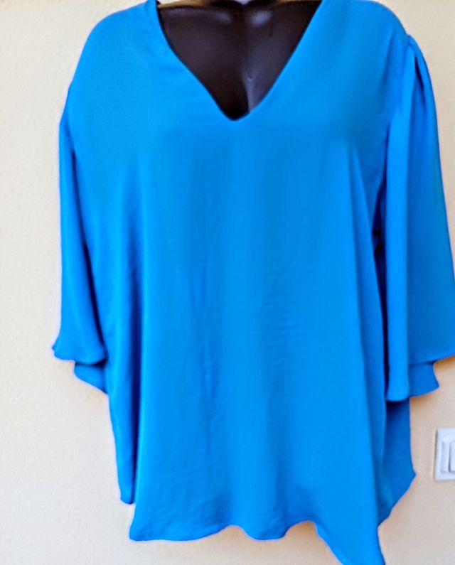 Camisa River Island T.38 Turquesa