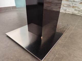 Mesa extensible cristal negro 160x90 a 220cm