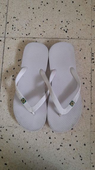 Chanclas Bahianas blancas Talla 41/42