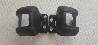 Pedales anchos aluminio MTB / BMX + calapiés