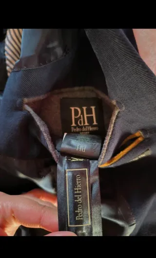 Chaqueta Pedro del Hierro Caballero Negra Azulona