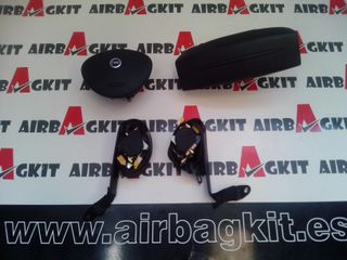 FIAT DOBLO 2005-2010 KIT AIRBAGS COMPLETO FIAT DOBLO 1ª GEN RESTYLING. 2005-2006-2007-2008-2009-2010 (A. SALP. CON TAPA)