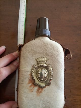 Porta liquore da collezione in pelle e pelo